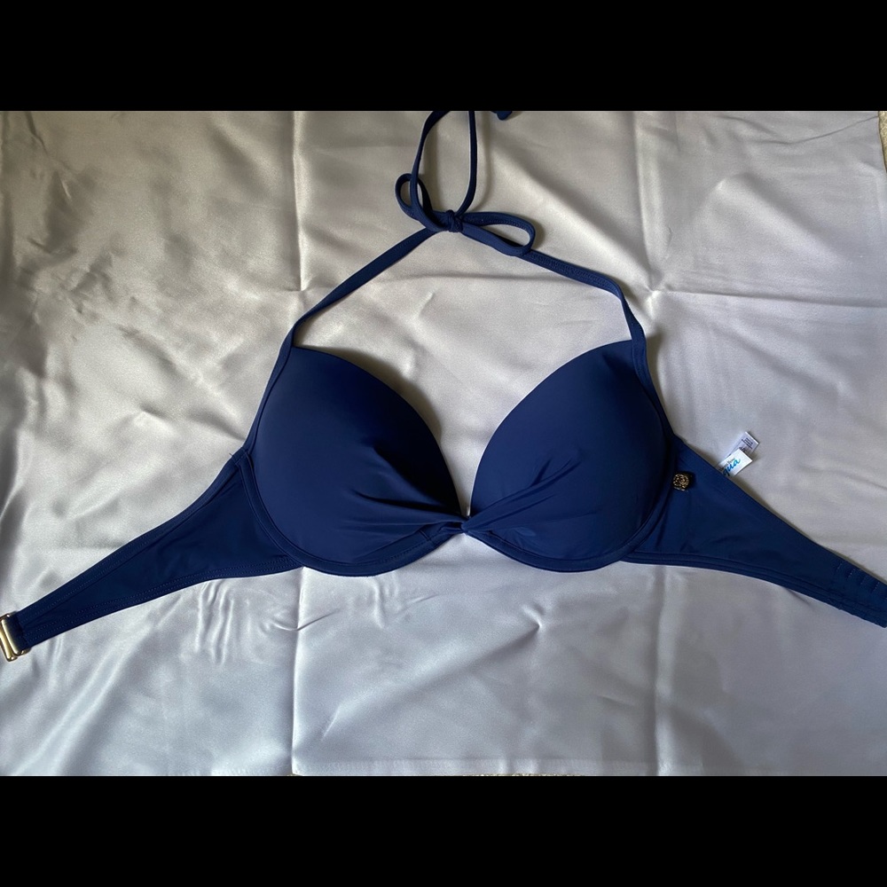 LaVien Rose blue bikini top